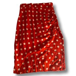 VTG midi asymmetrical pin up skirt!